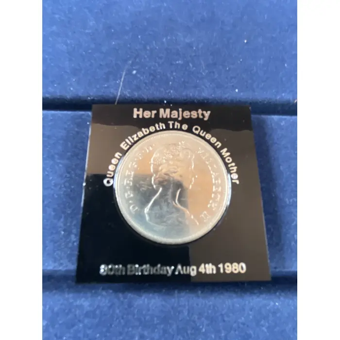 1980 UK Queen Elizabeth The Queen Mother 80th Birthday Commemorative Crown Coin