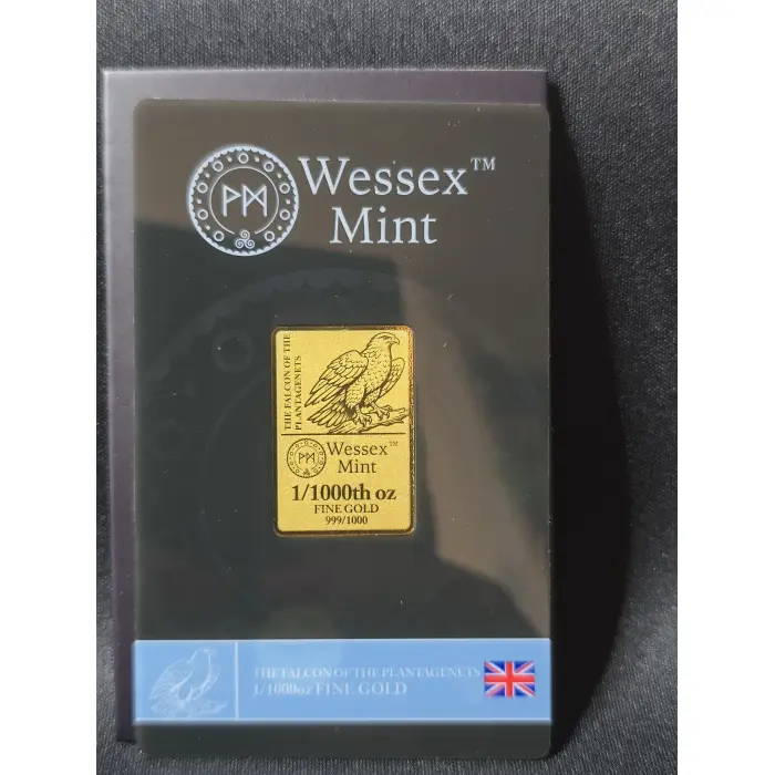 Wessex Mint 1/1000th oz Fine Gold Bar Collection - 6 Pack Bundle Set