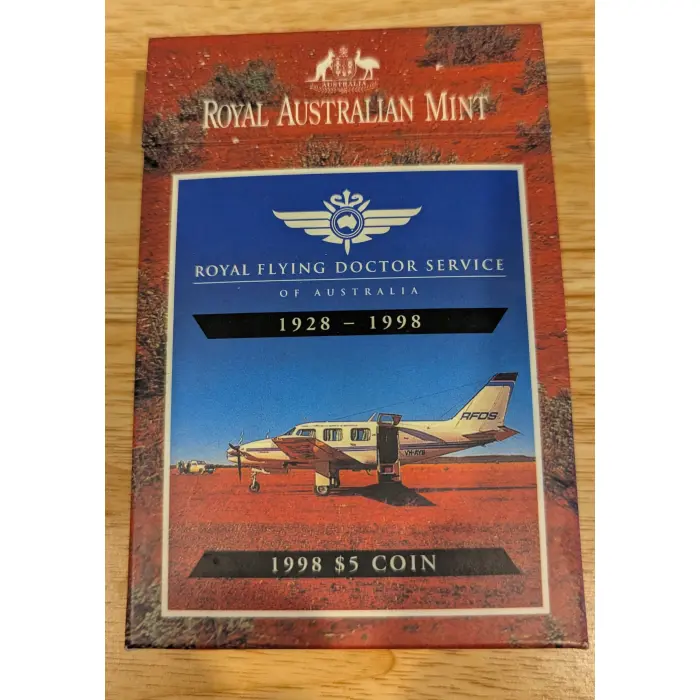 Royal Flying Doctor Service $5.00 Proof Coin 1998