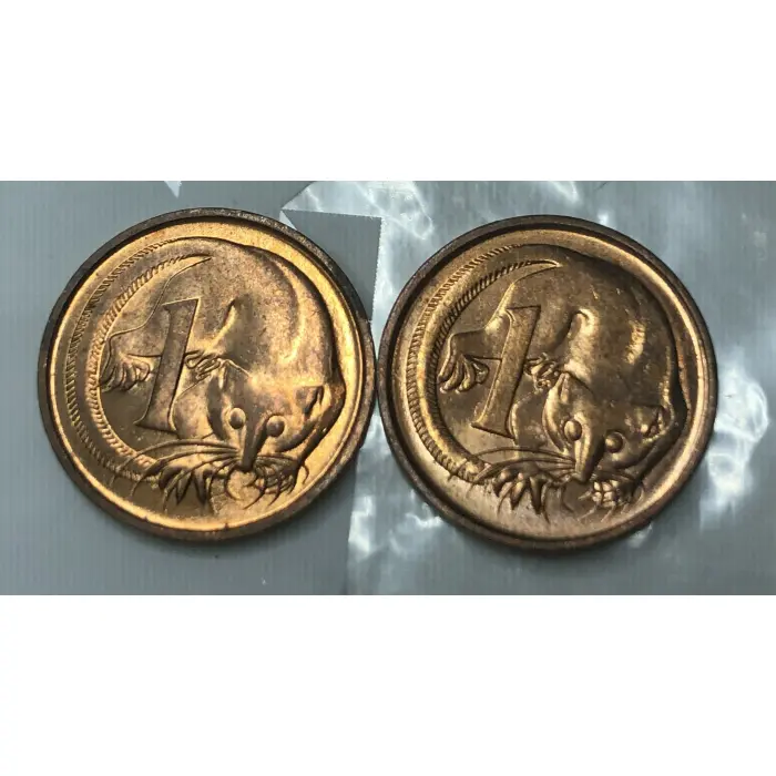 1 Cents - full set of Australian decimal 2 cent coins 1966 to 1989