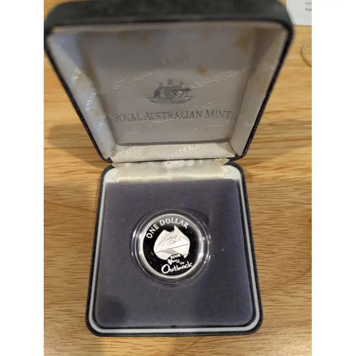 2002 Fine Silver Proof $1.00 Year of Outback