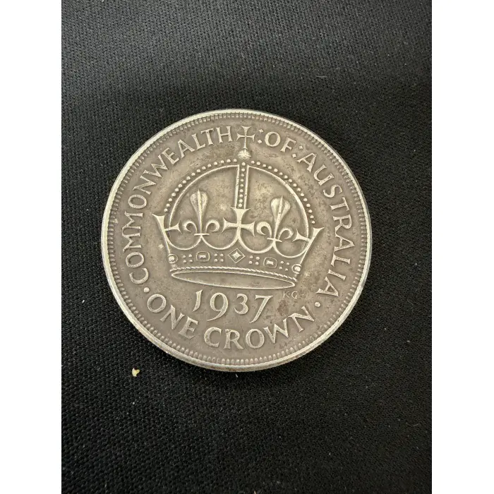 1937 5 Shillings George VI Crown Silver Australia Coin