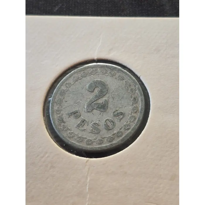 1938 Paraguay 2 Pesos Coin – Radiant Star