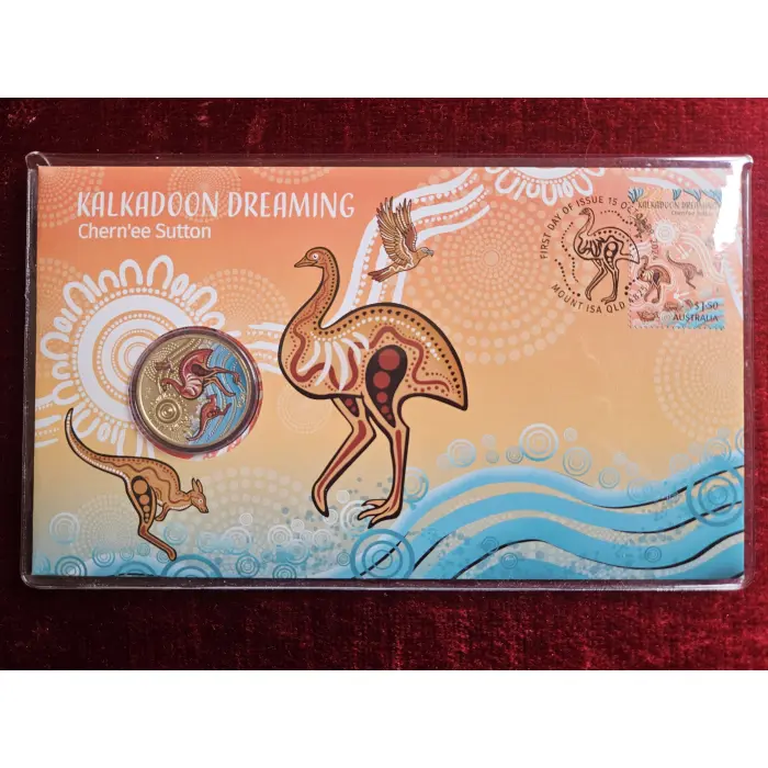 ☀️ 2024 $1 Kalkadoon Dreaming PNC with Perth Mint Coloured Coin Mintage 7,500 