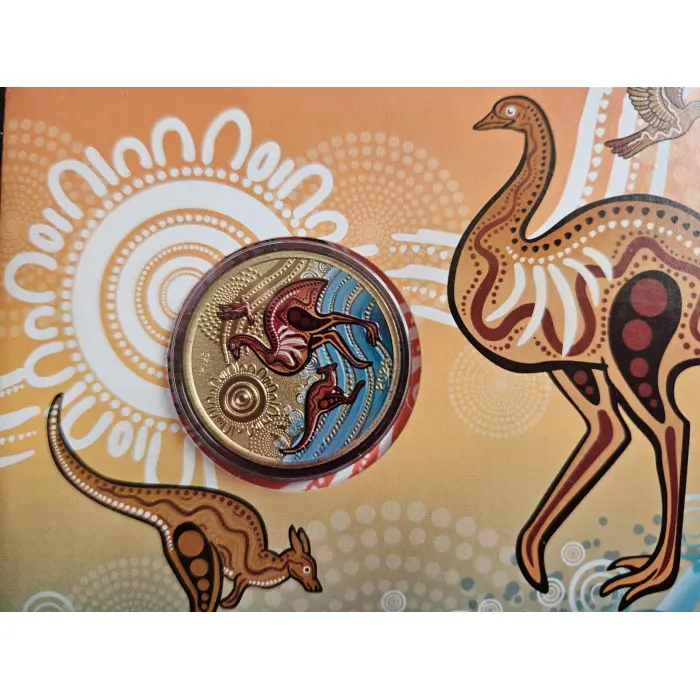 ☀️ 2024 $1 Kalkadoon Dreaming PNC with Perth Mint Coloured Coin Mintage 7,500 