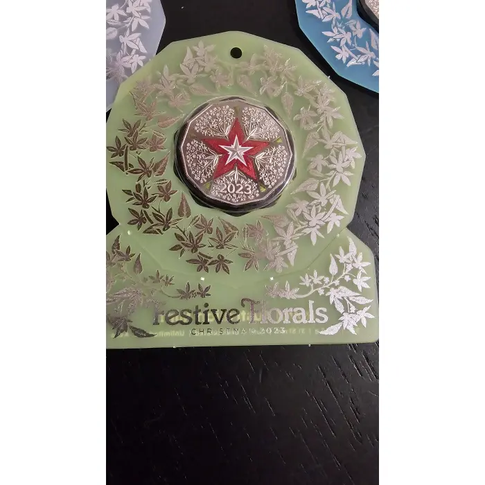 2023 Royal Australian Mint 50c 'Festive Florals' Christmas Decoration 
