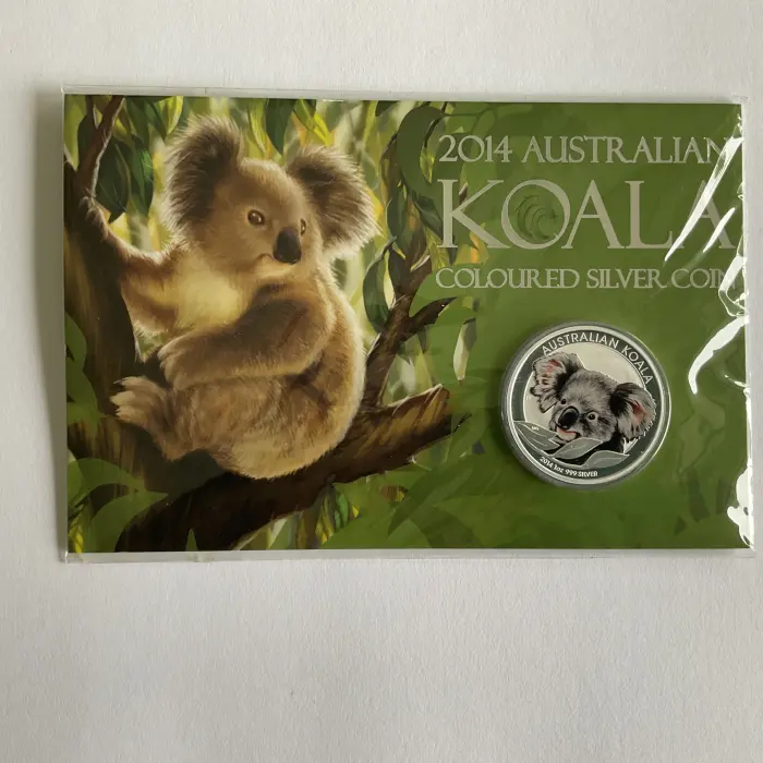 2014 $1 Koala 1oz Silver Coloured UNC Coin - Perth Mint