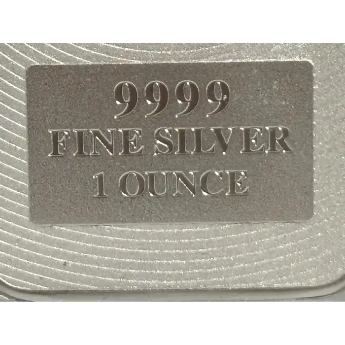 PERTH MINT 1oz SILVER KANGAROO MINTED BAR IN CAPSULE and FELT BAG