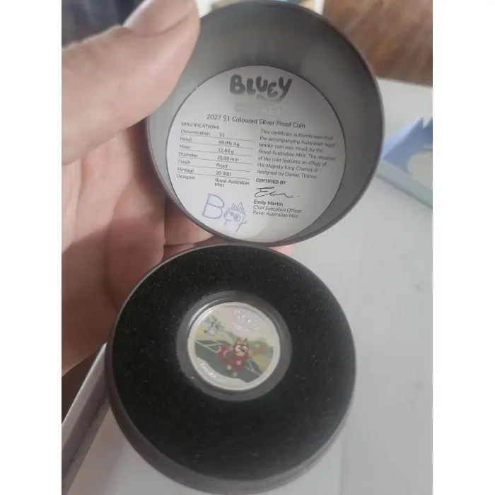 2027 Bluey cricket ball 