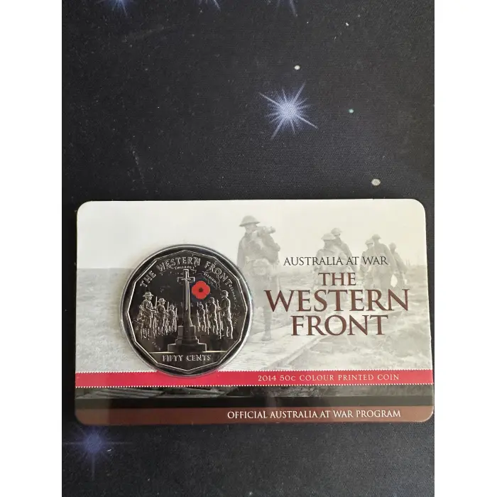 2014 50c Western Front Red Poppy