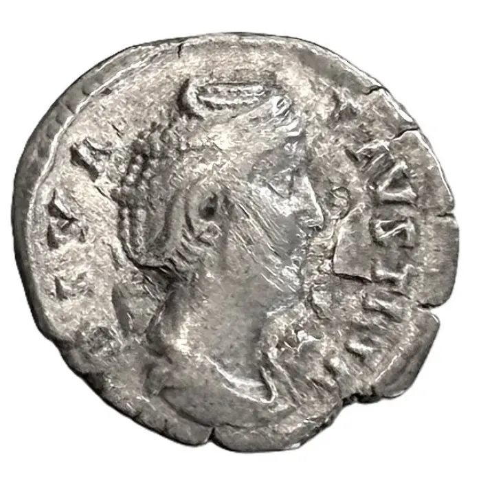 ROMAN Diva Faustina Senior (141 AD) denarius (S4581) VF/aVF
