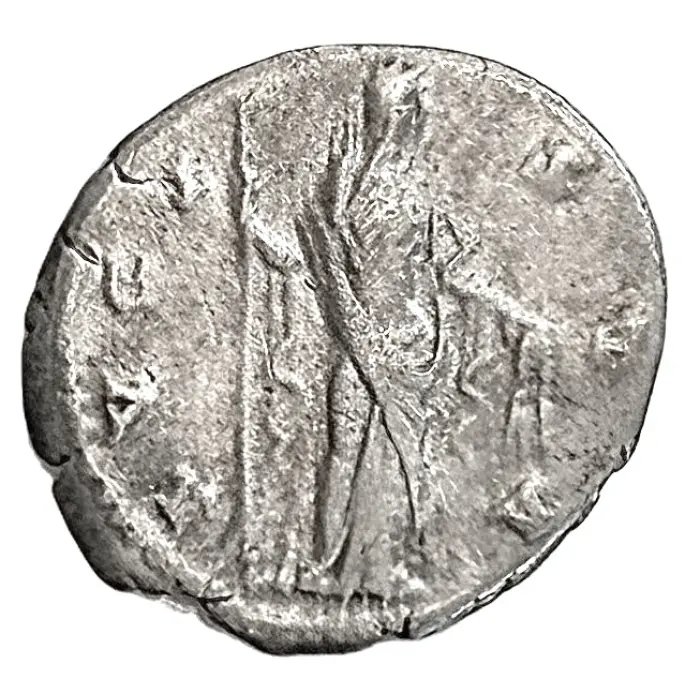 ROMAN Diva Faustina Senior (141 AD) denarius (S4581) VF/aVF