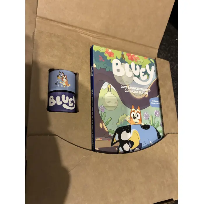 2026. Bluey folder and unopened tube 