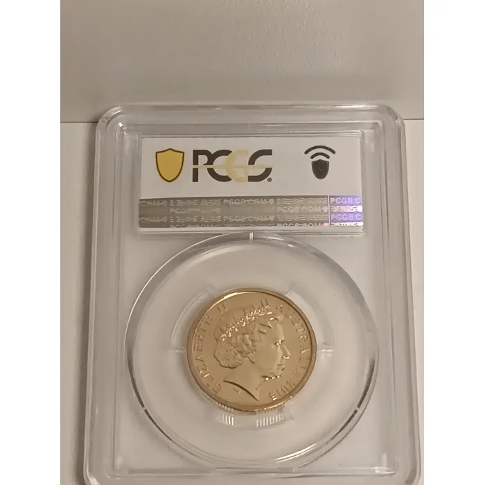 2015 $1 WWI War Heroes Red Poppy Colourised PCGS MS69
