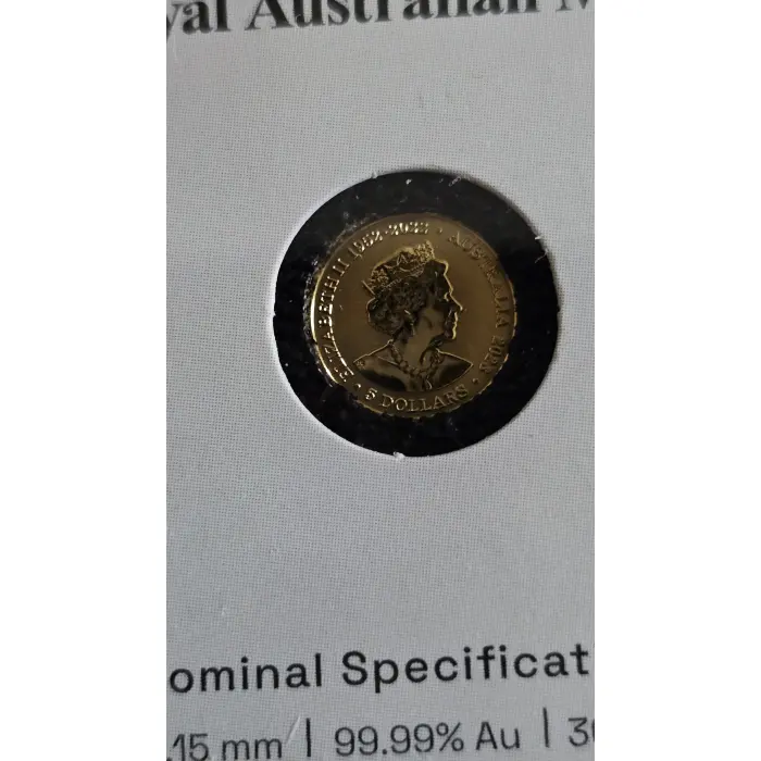 2023 Royal Australian Mint $5 FIFA Women's World Cup Gold Coin