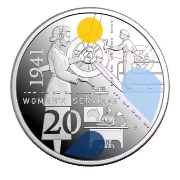 2026 Australia Service Amid Strife 20c Silver Proof 3-Coin Set COA #0215/5000