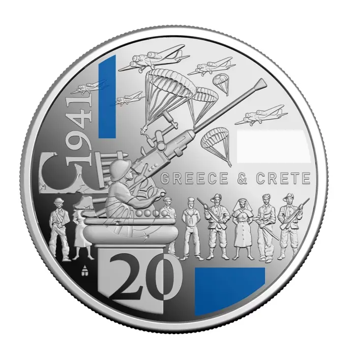 2026 Australia Service Amid Strife 20c Silver Proof 3-Coin Set COA #0215/5000