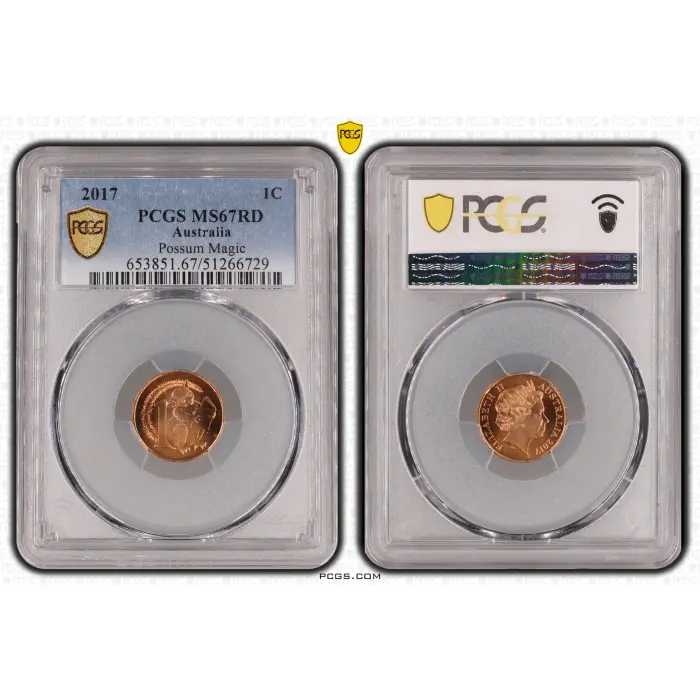  2017 Possum Magic 1c Coin PCGS MS67 