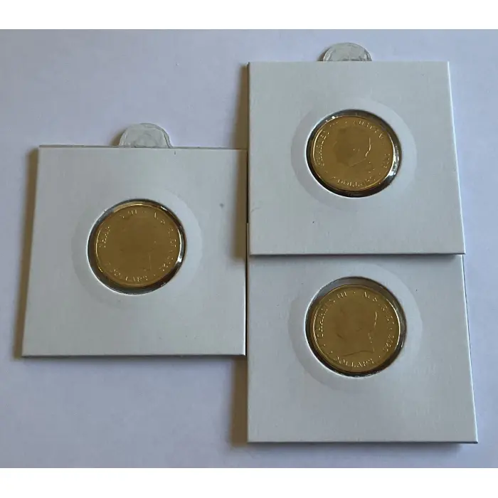 2026 $2 COLOURED COMMONWEALTH GAMES TEAM  COINS - SET OF 3 UNCIRCULATED COINS