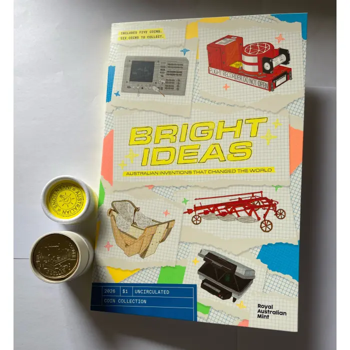 Bright Ideas Folder and coins