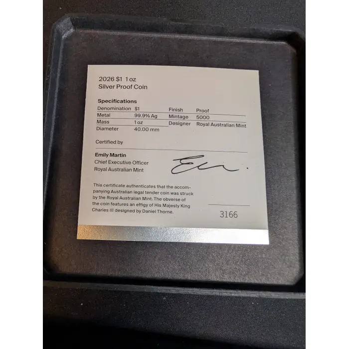 2026 Mob of six kangaroo series $1 1oz silver proof 