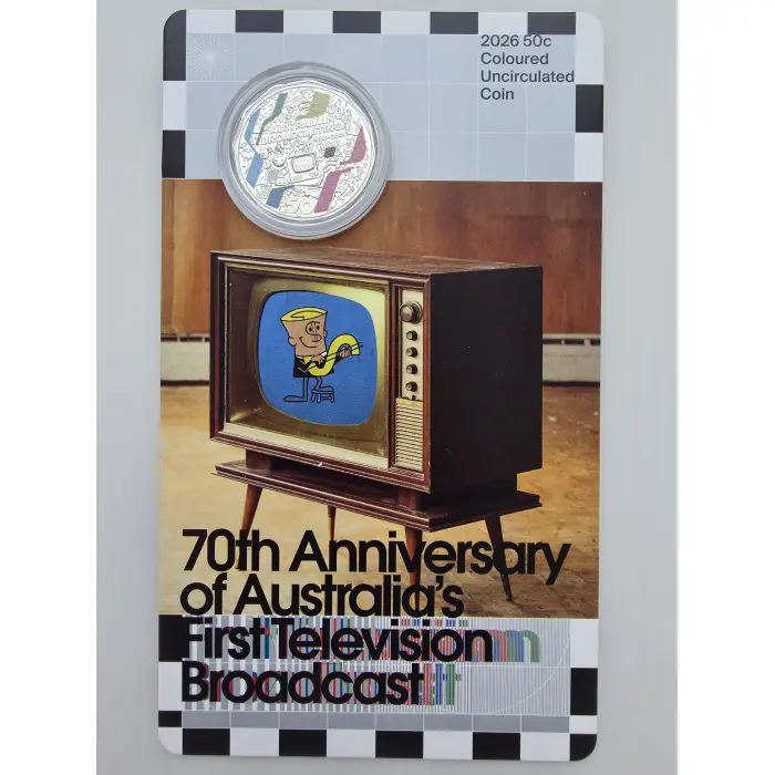 70th Anniversary of Australia’s First Television Broadcast - 50c Coin