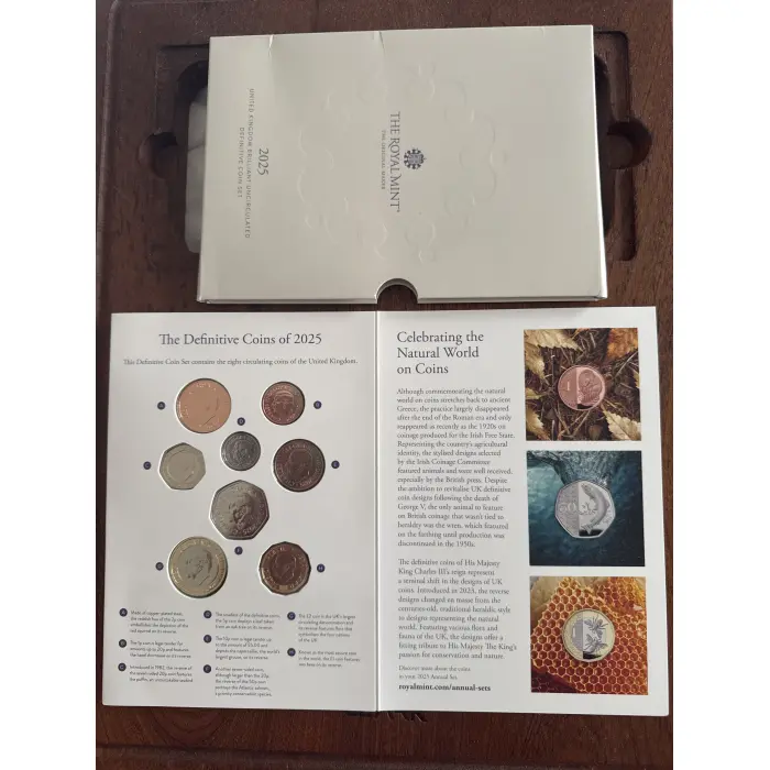 2025 United Kingdom Brilliant Uncirculated  Definitive Coin Set