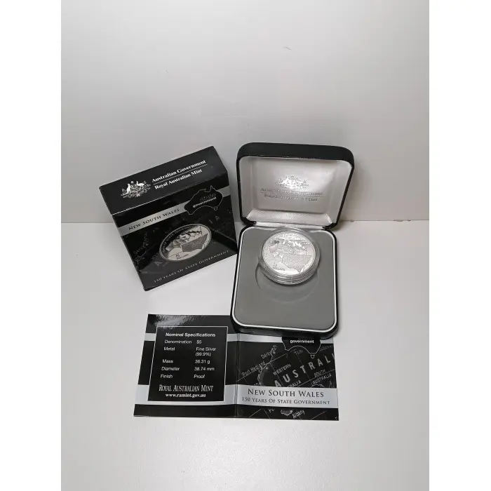 2006 New South Wales $5 Dollar Silver proof Coin 