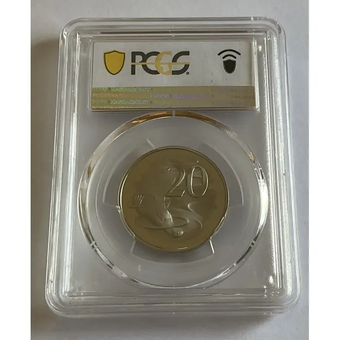 1984 AUSTRALIA TWENTY CENT PLATYPUS PROOF COIN - PCGS PR69DCAM
