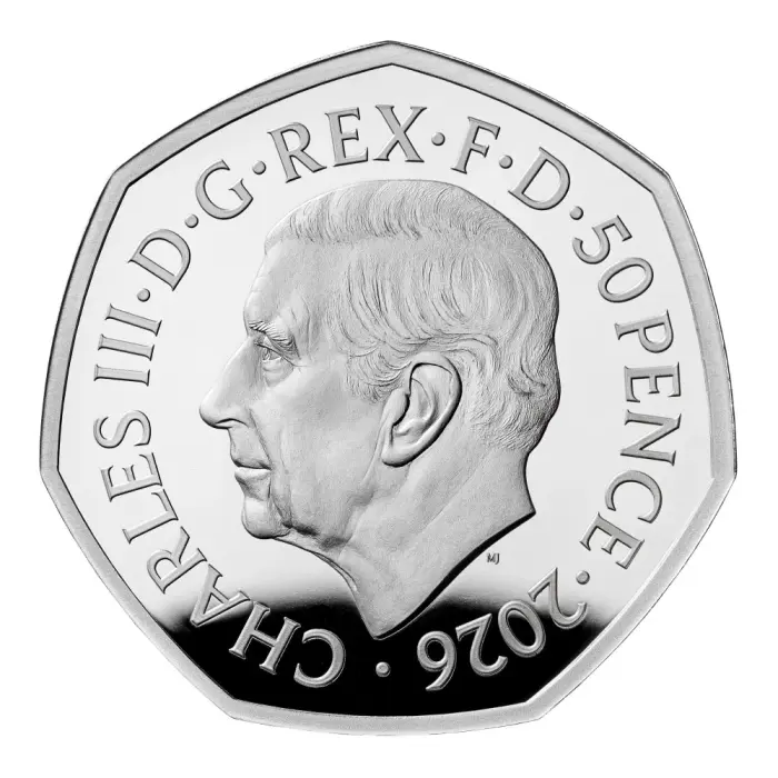   Share 2026 Winnie the Pooh 100 Years Loyalty 50p Silver Proof Colour Coin 1926