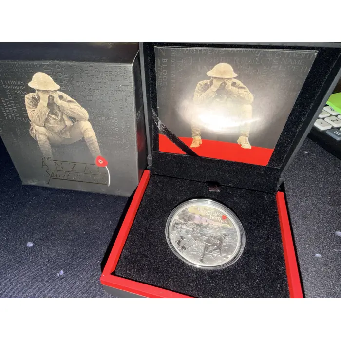 2014 2015 2016 and 2017 The Anzac Spirit 100th Ann  Coin Series with poppy
