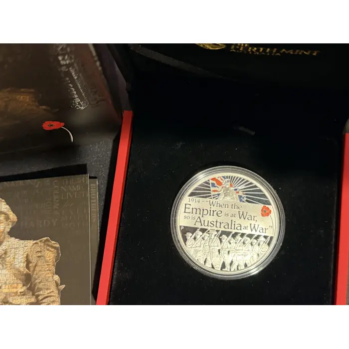 2014 2015 2016 and 2017 The Anzac Spirit 100th Ann  Coin Series with poppy