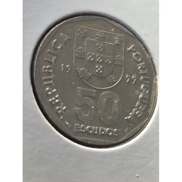 1999 Portugal 50 Escudos Caravel Coin – Brilliant Uncirculated 