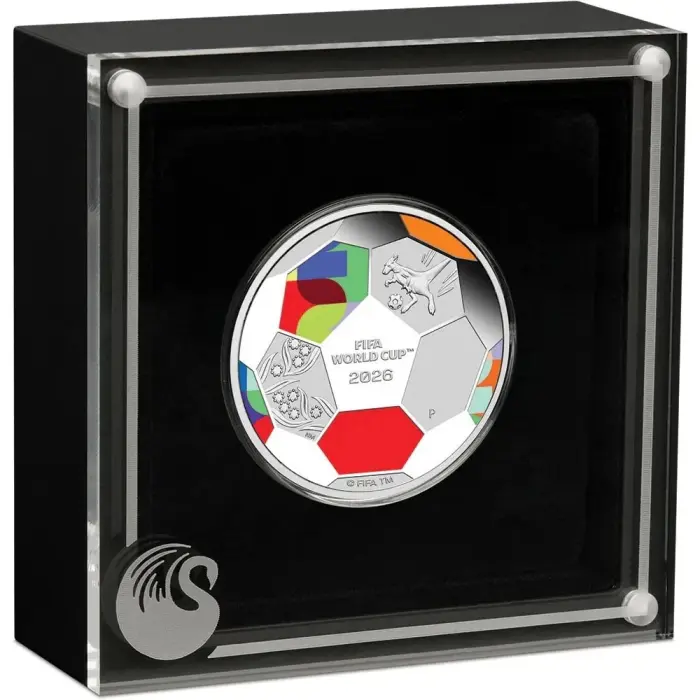 2026 FIFA World Cup 1/2oz Silver Proof Coin Australia Kangaroo Perth Mint 5000