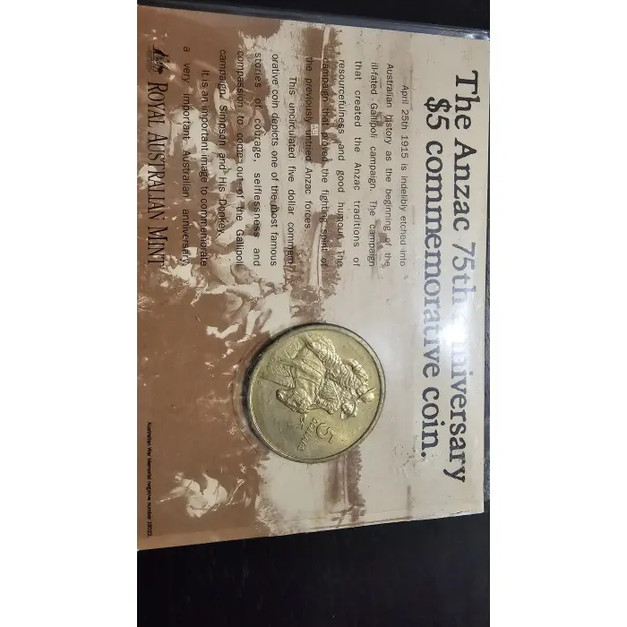 Australian Commemorative $5 Coin Lot (3 Coins) – 1988 Parliament & 1990 ANZAC (C