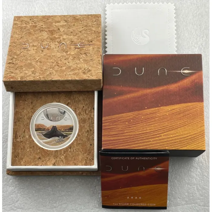 2026 Tuvalu $1 "DUNE" 1oz Silver Coloured Coin — The Perth Mint