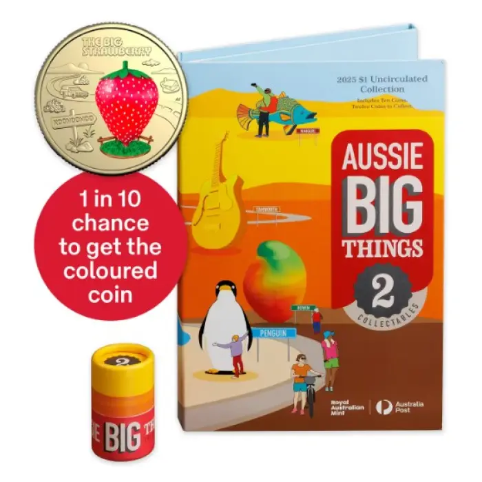 2025 Aussie Big Things 2 – 10-coin Folder and Tube Set