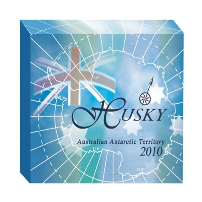 2010 Australian Antarctic Territory Husky 1oz Silver Proof Coin  