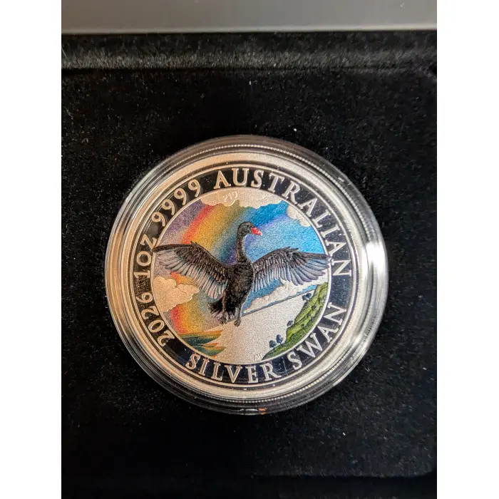 2026 ANDA Perth coloured swan 1oz silver proof