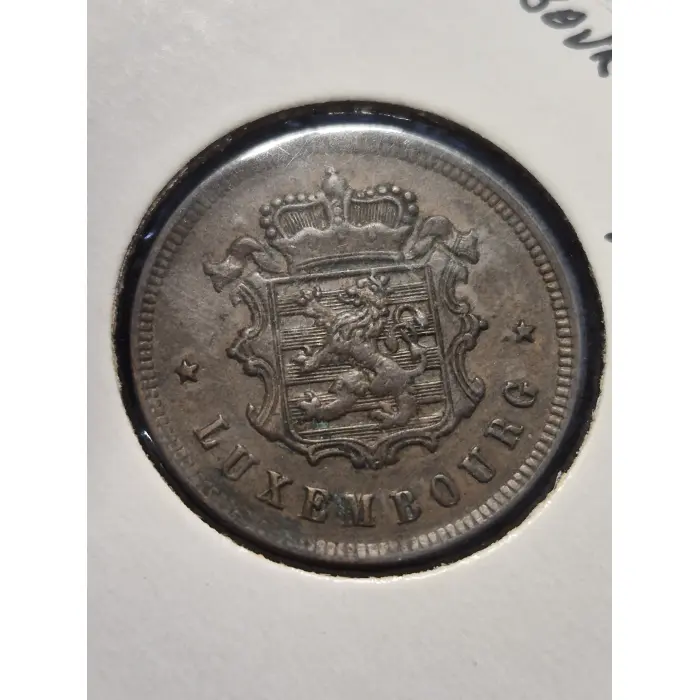 1930 Luxembourg 25 Centimes Vintage Coin – Crowned Coat of Arms