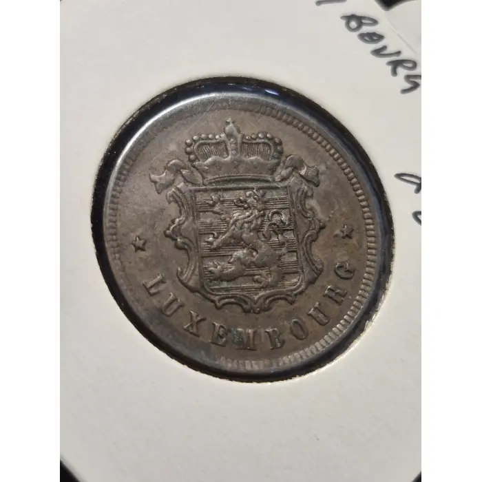 1930 Luxembourg 25 Centimes Vintage Coin – Crowned Coat of Arms