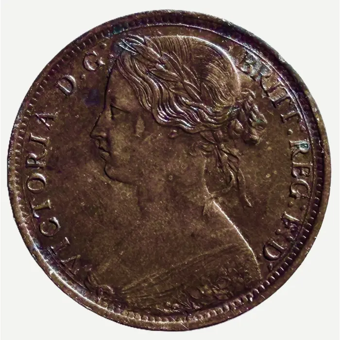 ENGLISH 1862 Victoria penny type 6G (S3954) EF