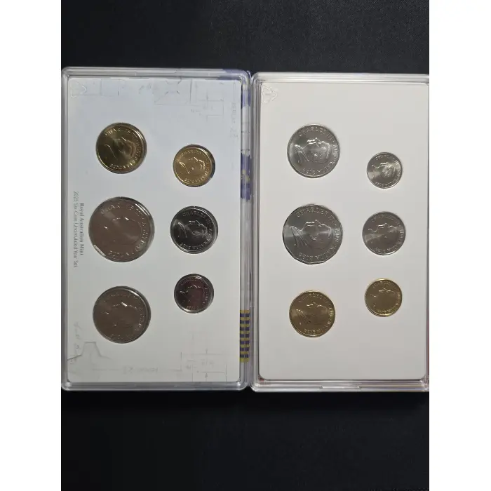 2024 King Charles III & 2025 Celebrating Australians 6-Coin Uncirculated Sets - 
