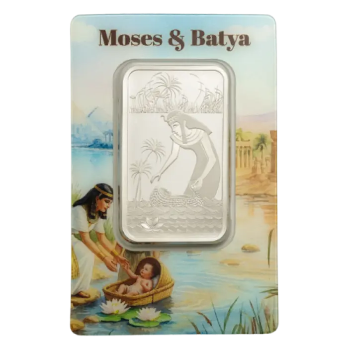 2026 PAMP Suisse Moses & Batya 1oz Silver Bar Limited 5000 Mintage
