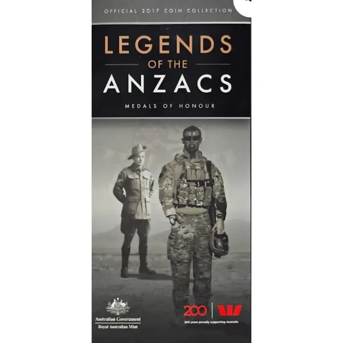 2015 Anzac Remembered and 2017 Legends of the Anzacs Medals - both complete