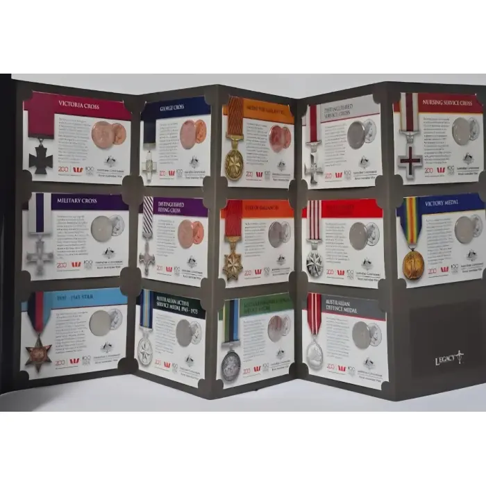 2015 Anzac Remembered and 2017 Legends of the Anzacs Medals - both complete
