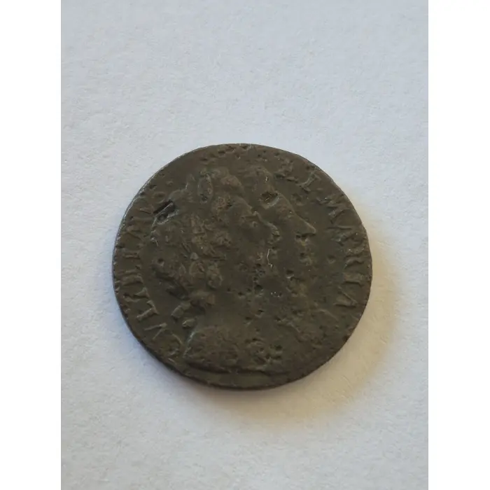 1694 William & Mary Copper Farthing – Great Britain