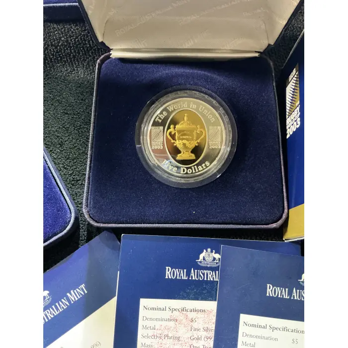 2003 Rugby World Cup silver coins