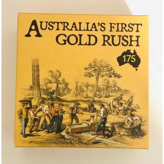 2026 Australia First Gold Rush 175th Anniversary 1oz Silver Proof Gilded Coin