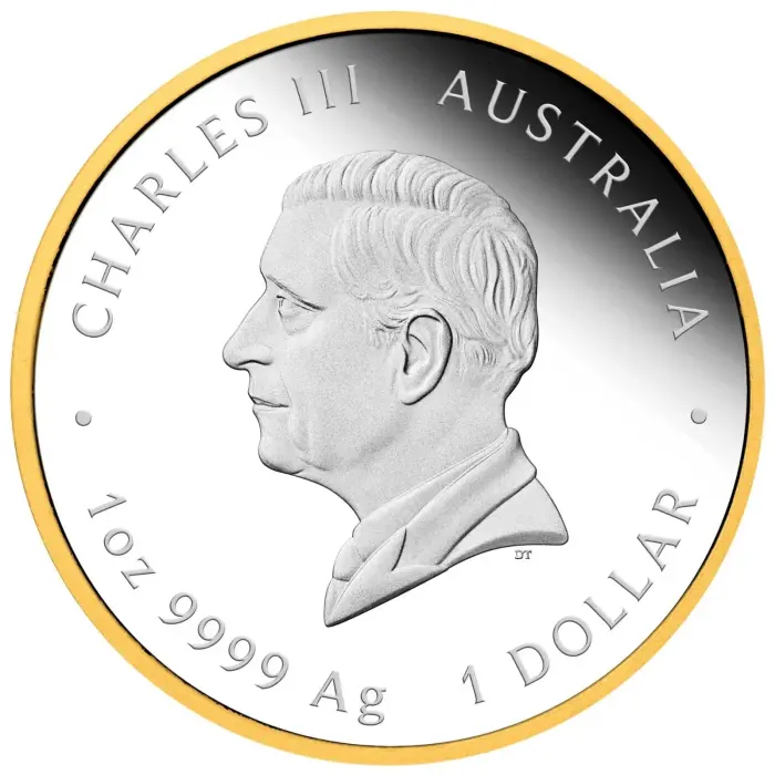 2026 Australia First Gold Rush 175th Anniversary 1oz Silver Proof Gilded Coin